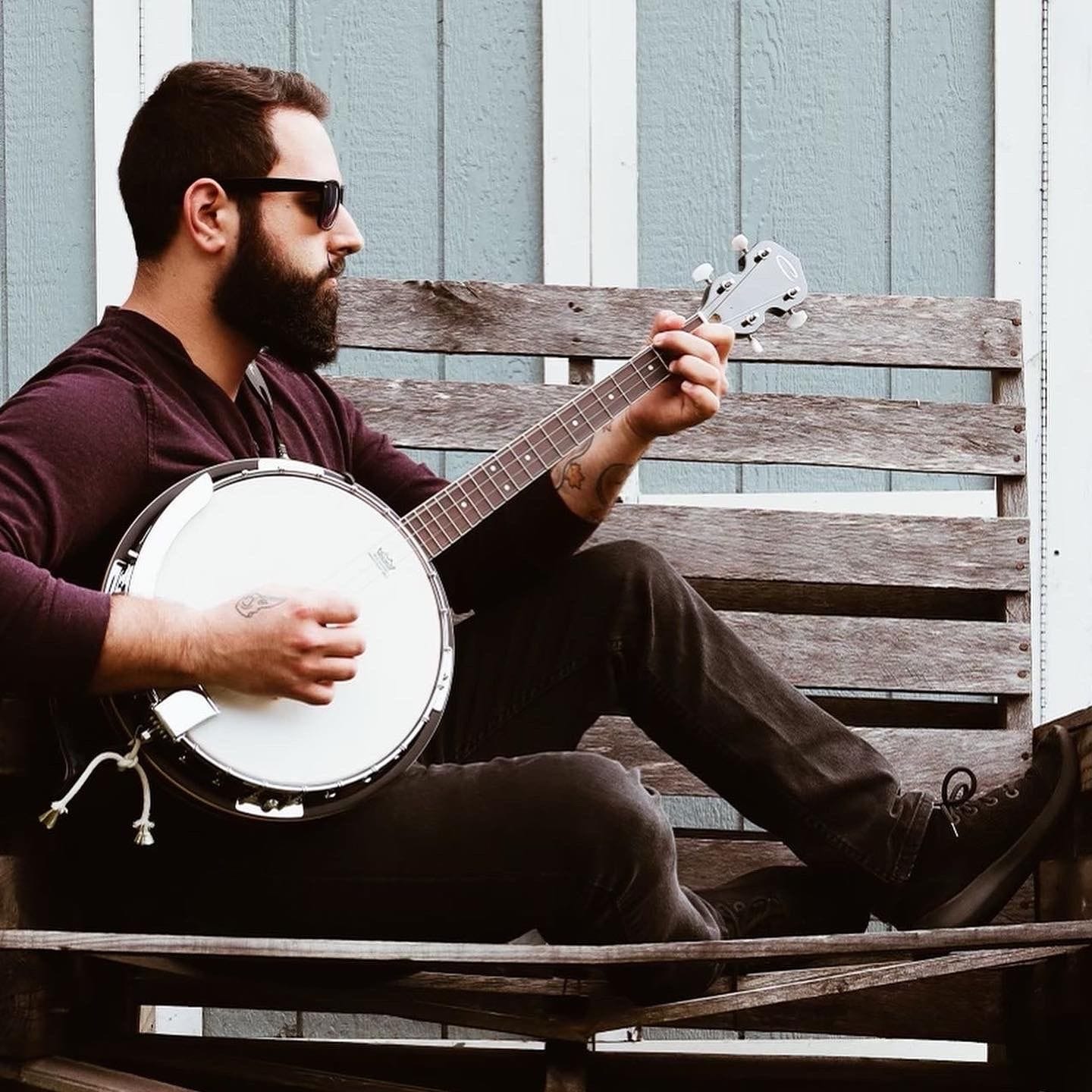 Young Hunter Skye with Guitar